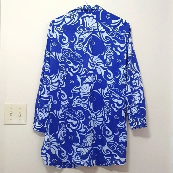 Lilly Pulitzer Captiva Tunic Button Down Shirt - Picture 10 of 10